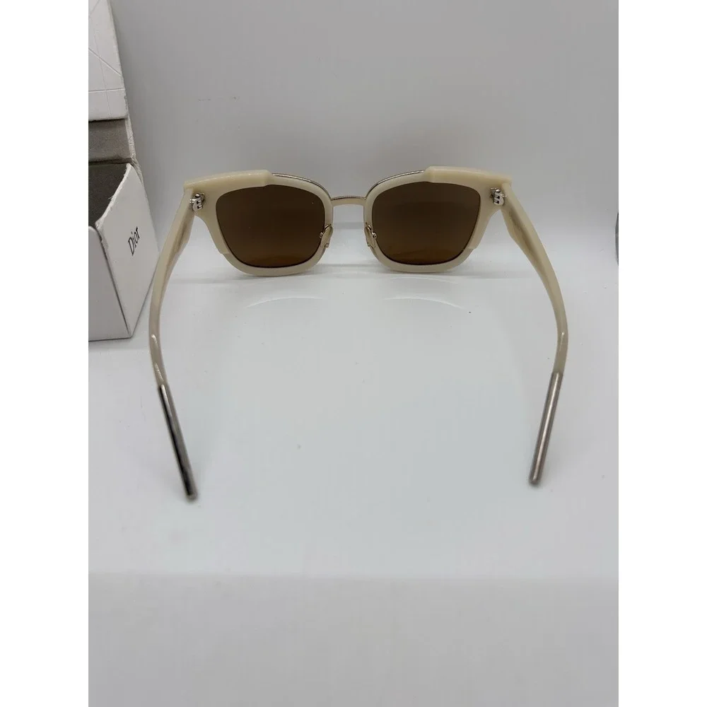 Christian Dior Very Dior 2N Ivory Sunglasses Brown Lenses w‎ Box Pouch